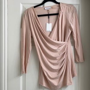 Pink Calvin Klein Blouse XS New With Tags